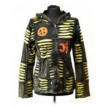 Bluza Bawełniana Czarno-Żółta (szary żółty)